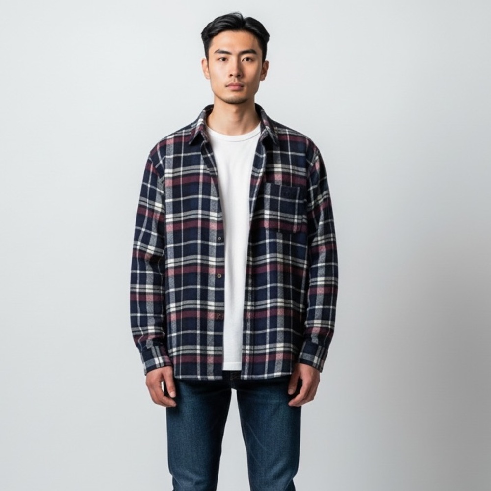 Jachs Girlfriend Women’s Cozy Flannel Shirt Jacket Large Pockets